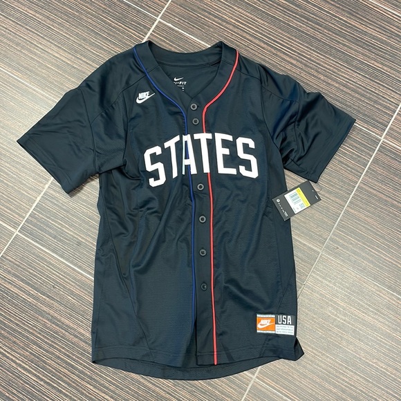 Nike Shirts Nwt Nike Us Men Baseball Jersey States Poshmark